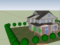 二层小别墅模型