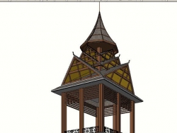 《原创》我也发个傣族风格的塔楼