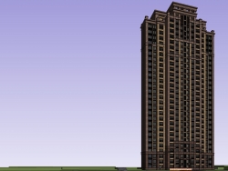 扬州项目新古典高层住宅精细模型