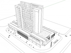 商场办公楼模型