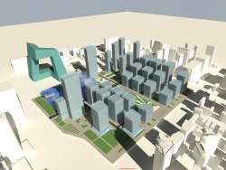 大四作业CBD城市设计方案