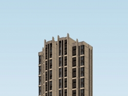 一个高层住宅楼
