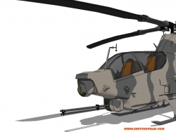 再发一个超屌的眼镜蛇武装直升机的模型，求宝石哦~