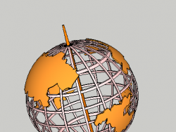 地球仪，可以当广场模型使用