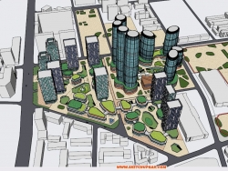 城市概念整体规划项目模型