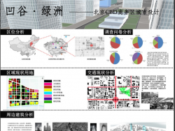 大四上学期  北京CBD城市设计 图纸 SU模型