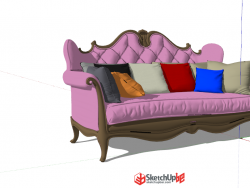分享一个精致的沙发，含VRAY材质。
