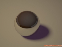 渲了个材质球，怎么把球上的阴影给处理掉？