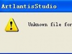Artlantis 显示未知文件格式 无法读取