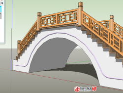 中式桥梁模型打包下载