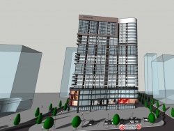 分享一个高层商住楼模型