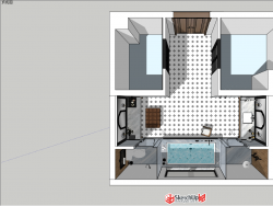 新作的小空间——带点美式，loft的卫生间