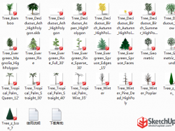 分享经典3d sketchup树，望赠予红宝石