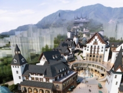 超精细的瑞士风情商业街设计