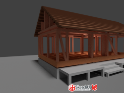 日式住宅模型－建模和3D打印