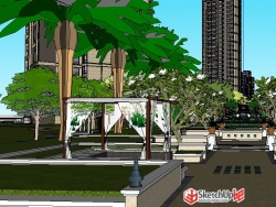 东南亚小区建筑景观设计精品模型系列