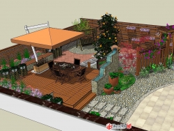 四个屋顶花园设计方案