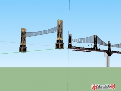 欧式景观桥模型分享
