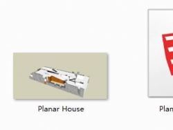 StevenHoll别墅建模@Planar House