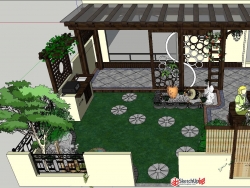 分享一个日式别墅小景