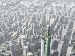 som-南京绿地国际商务中心建筑方案