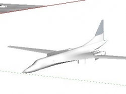图-160超音速轰炸机（附带原始模型文件，提供新手自学）