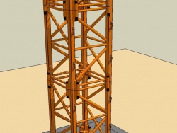 自升式液压塔式起重机 精细模型