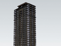 高层住宅精细模型
