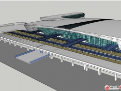 一个机场的模型