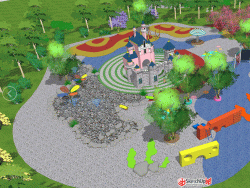 特色小城镇公园儿童乐园幼儿区景观设计