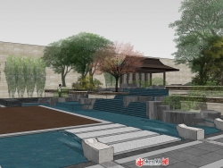 一个中式庭院景观方案