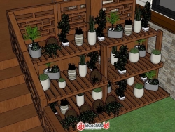 楼梯形花架，小花架，植物花架
