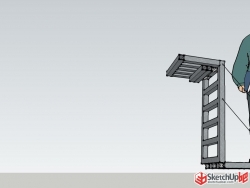 【抛砖引玉】自己设计的高空作业外墙梯