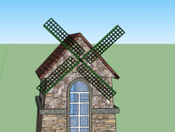 今天给大家分享一个自建的风车花房，