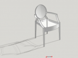 幽灵椅 Phillipe_Stark_Louis_Ghost_Chair