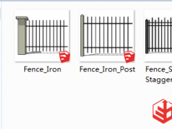 几个栏杆模型