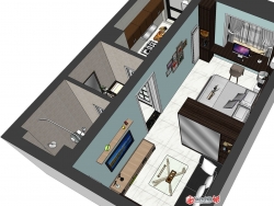 红东方公寓小户型空间设计