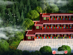 藏族  藏民民居建筑  效果图