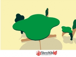 创意森林树木主题儿童椅