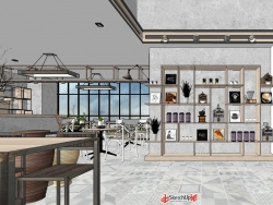 现代北欧创业咖啡厅室内设计