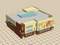 幼儿园建筑模型设计