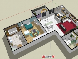 一个简单的住宅室内模型
