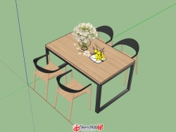 餐桌小模型