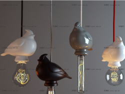 现代小鸟造型吊灯