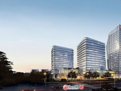 武汉泰然生物谷商业综合体建筑规划设计SU模型下载