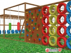 幼儿园木制体能训练玩具