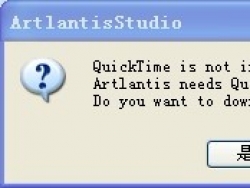 为什么我的电脑在装artlantis4.0.15.1老是提示没安装quiketime呢