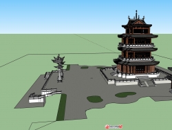 中式古典建筑凤凰阁