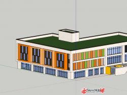 一个现代教育建筑幼儿园项目