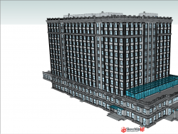 黑龙江某医院建筑模型